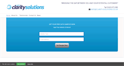 Desktop Screenshot of clarity-solutions.co.uk