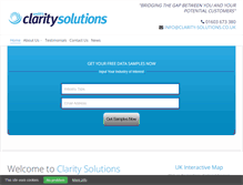 Tablet Screenshot of clarity-solutions.co.uk